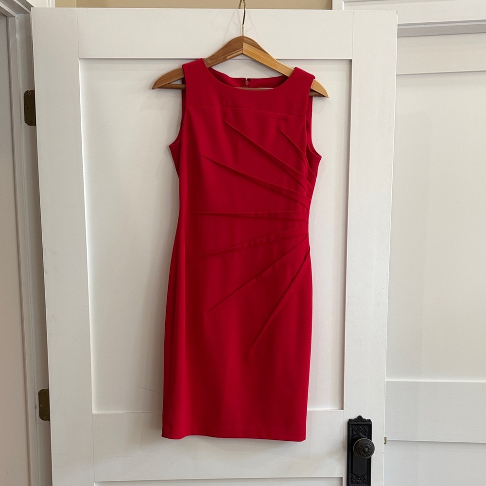 Calvin Klein Vibrant Red Sexy Dress